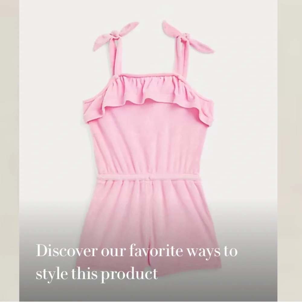 Ralph Lauren Pink Terry Romper